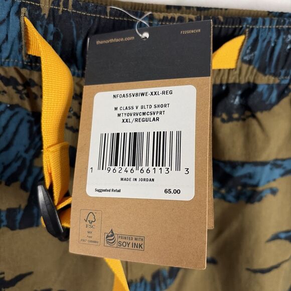 The North Face Shorts Mens 2XL Relaxed Wicking Belted Cargo Brown NWT - Picture 4 of 7